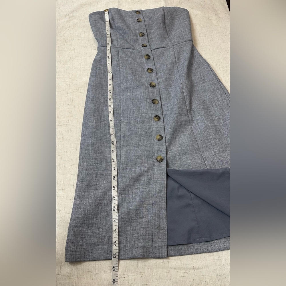 Banana Republic Gray Midi Dress 🌴☀️ - Picture 5 of 14